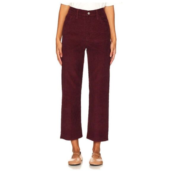 Levi’s Premium NWT Ribcage Straight Ankle Jeans Brown Corduroy Women’s W23 L29 - Picture 1 of 13